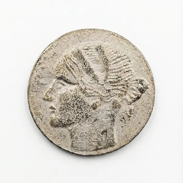 1839_Left_Facing_Women_Ancient_India_Old_Rare_Coin
