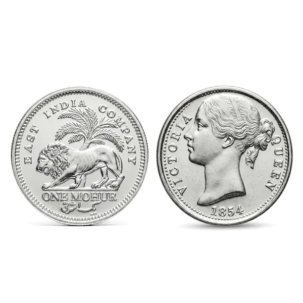 Silver-Plated_1_Mohur_1854_Victoria_British_India_Fantasy_Coin