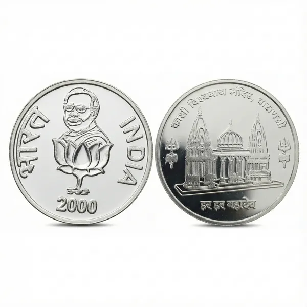 Plated_Lotus_2000_Rupees_Kashi_Vishwanath_Temple_Varanasi_Fantasy_Coin
