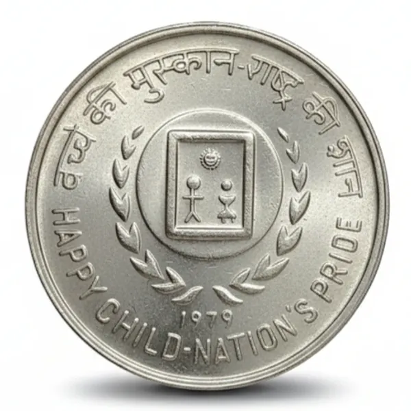 Silver-Plated_50_Rupees_1979_Happy_Child-Nation'S_Pride_India_Replica_Coin