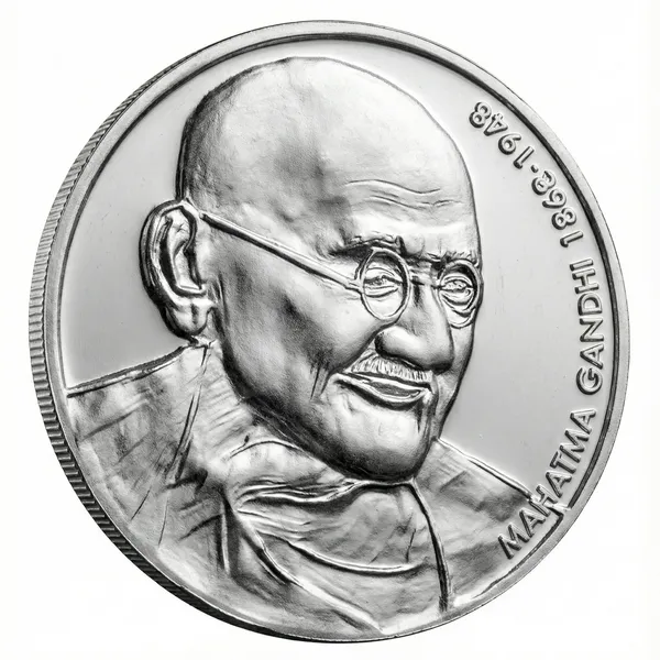Silver-Plated_5_Crore_Rupees_Mahatma_Gandhi_India_Fantasy_Coin