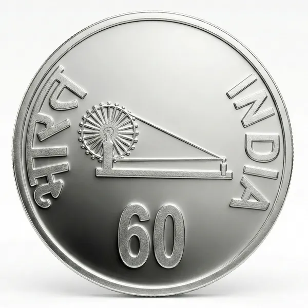 Plated_60_Rupees_90_Years_Of_Rbi_India_Fantasy_Coin