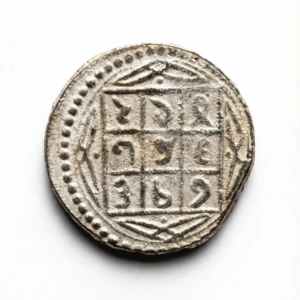 Silver-Plated_Gemini_Zodiac/Mithun_Rashi_Ancient_India_Old_Coin