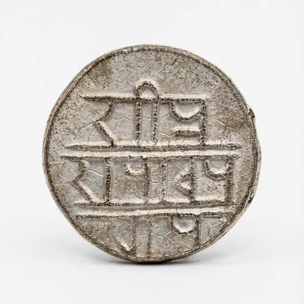 Silver-Plated_Flower/Phool_Depiction_Ancient_India_Old_Rare_Coin