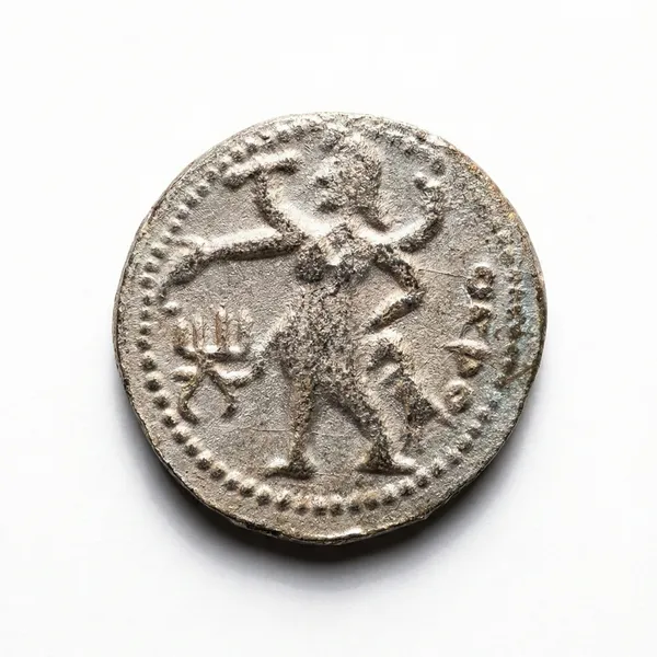 Silver-Plated_Kanishka_Legend_Ancient_India_Old_Rare_Coin