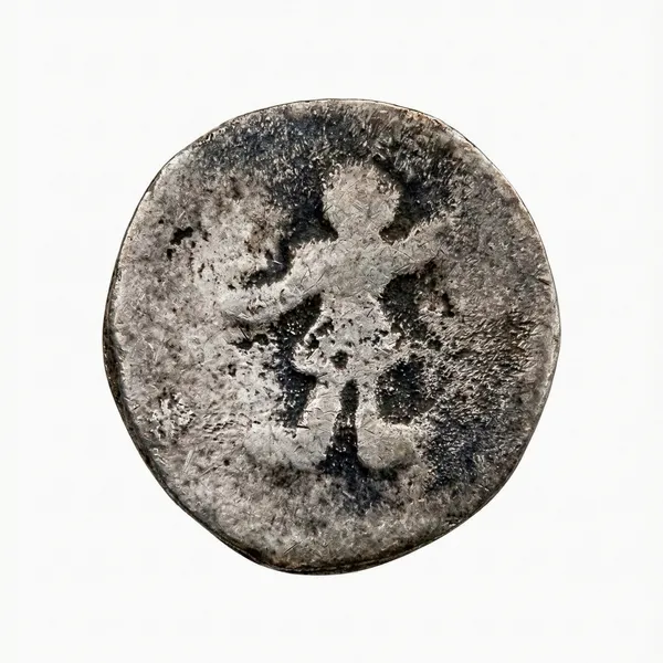Silver-Plated_Standing_Women_Legend_Ancient_India_Old_Rare_Coin