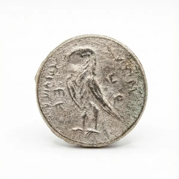 Silver-Plated_Tetradrachm_Ptolemaic_Kingdom_Ancient_India_Old_Rare_Coin