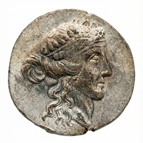Plated_Roman_Left_Facing_Man_Ancient_India_Old_Rare_Coin