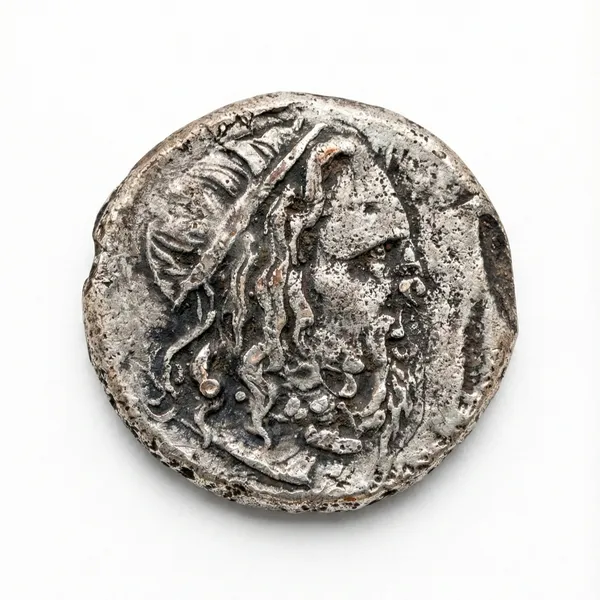 Silver-Plated_Roman_Old_Man_Ancient_India_Old_Rare_Coin