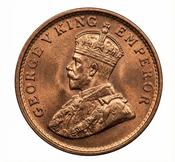Sailana_State_1_Quarter_Anna_1912_King_George_V_Princely_State_Rare_Copper_Coin