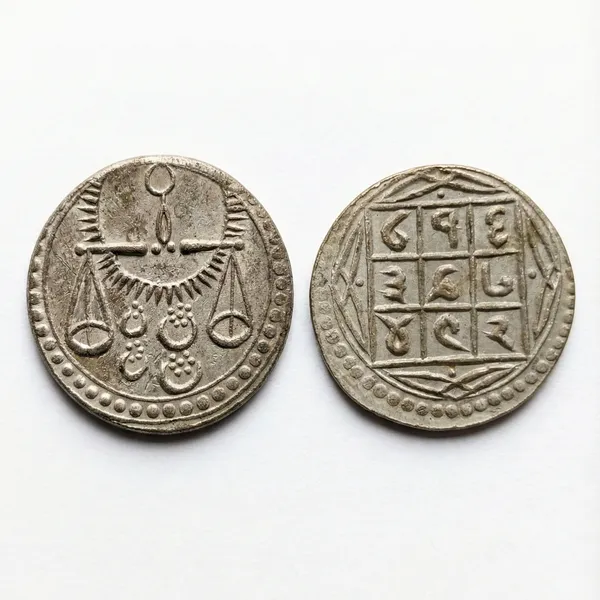 Tarazu_Symbol_Zodiac/Rashi_Ancient_India_Old_Coin