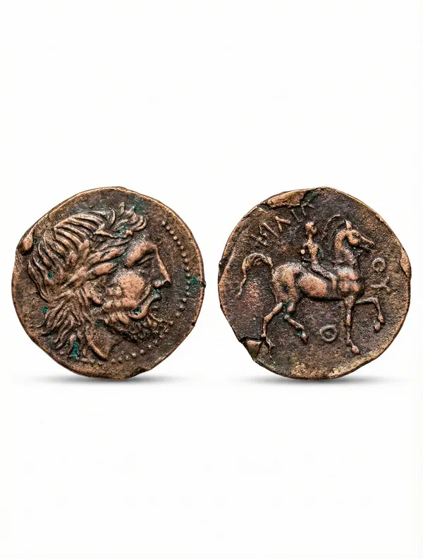 Tetradrachm_Roman_Empire_Ancient_India_Old_Copper_Coin