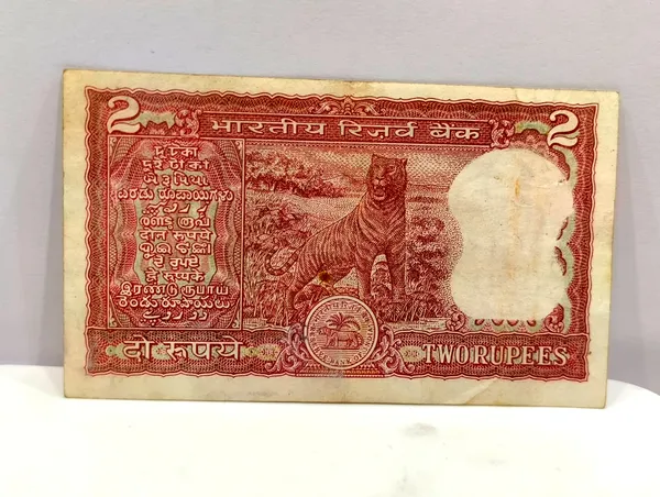 555555_Fancy_Series_2_Rupees_Tiger_-_India_old_Note