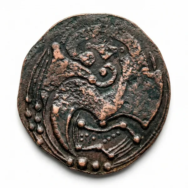 Peacock_Tipu_Sultan_Mysore_Ancient_India_Old_Copper_Coin