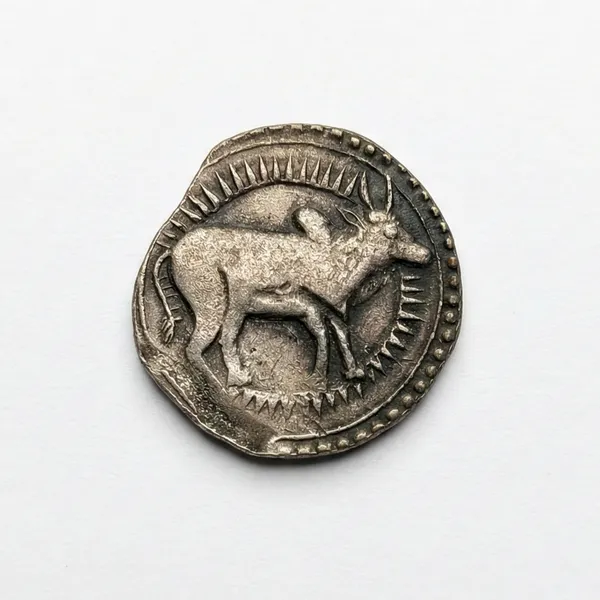 Taurus/Vrishabha_Rashi_Zodiac_Ancient_India_Old_&_Rare_Coin