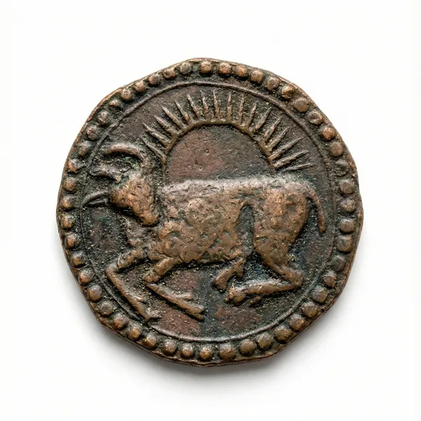 Taurus_Zodiac_Ancient_India_Old_And_Rare_Coin
