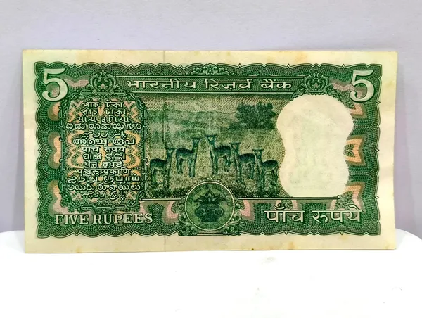 5_Rupees_(Random_Sign)_Without_Sing_5_Deer,_India_old_Note