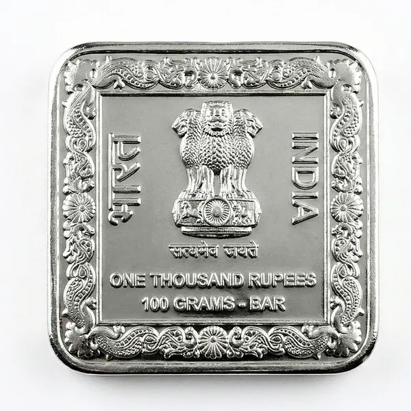 100_Grams_1000_Rupees_2010_Brihadeeswarar_Temple_India_-Plated_Coin_Bar_|_Weight_100_Grams