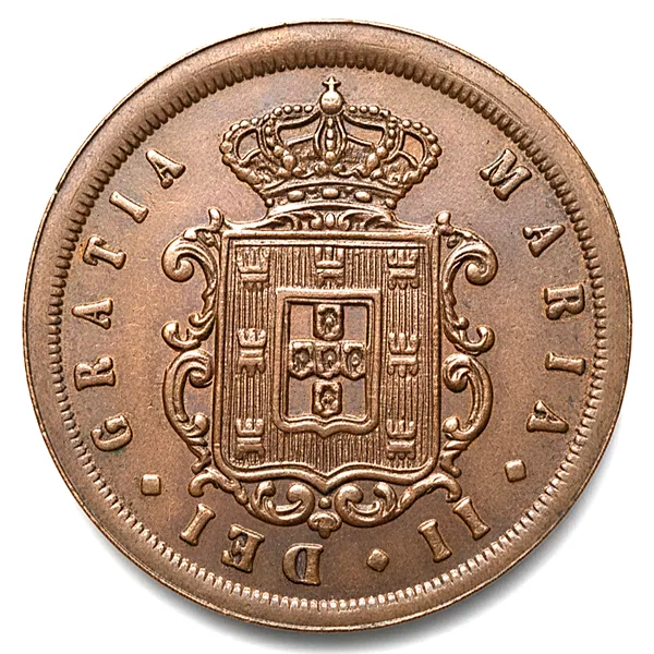 20_Cash_Reis_1851_Portuguese_India_Old_Copper_Coin