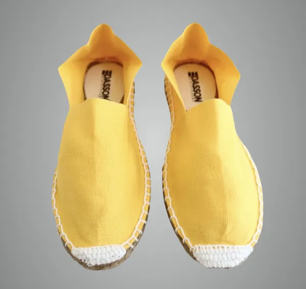 Yellow_Cotton_Fabric_&_Jute_Espadrilles_For_Women