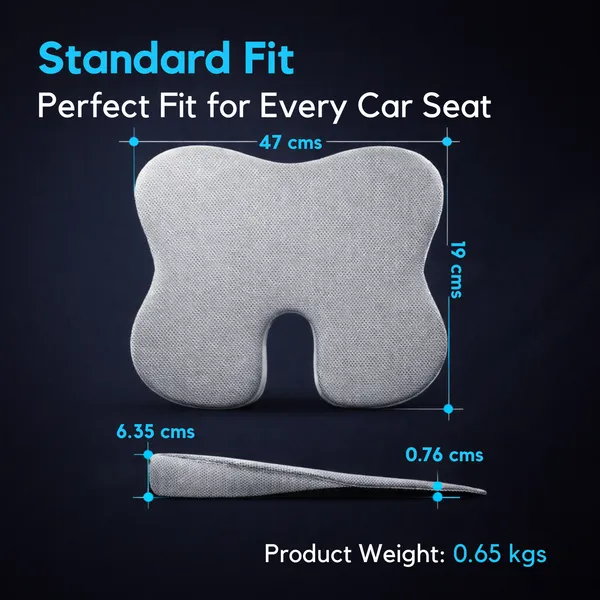 Grey_Posturemax_Car_Wedge_Seat_Cushion