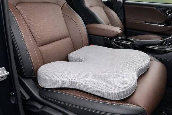 Grey_Posturemax_Car_Wedge_Seat_Cushion