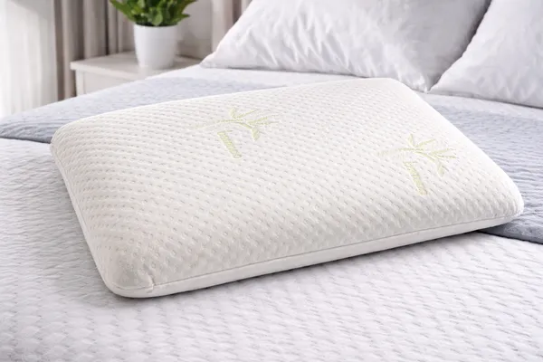 White_Premium_Softsleep_Memory_Foam_Pillow_With_Bamboo_Cover