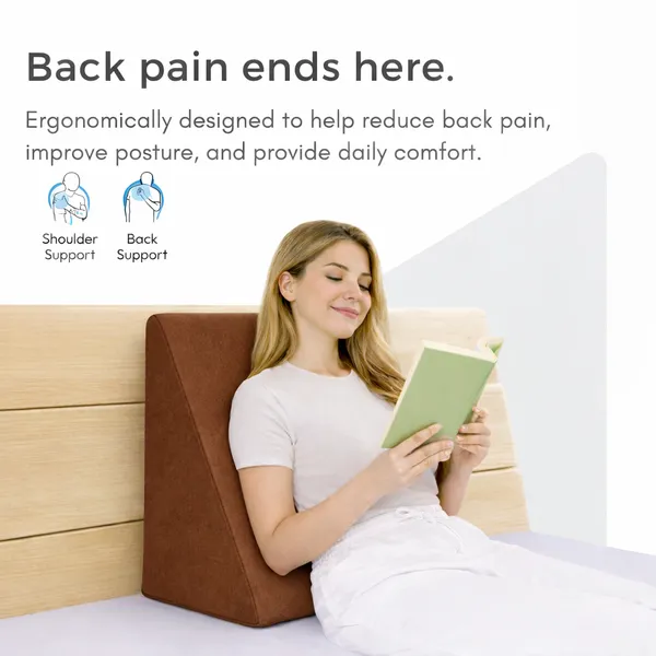 Wedge_Pillow_for_Bed_–_Plus_Size_Memory_Foam_Back_Rest_Pillow_|_Elevated_Pillow_&_Wedge_Plus_Cushion_for_Sleeping,_Reading_|_Comfortable_Back_Rest_for_Bed_|_Coffee_Brown