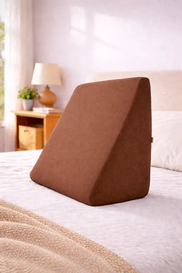 Wedge_Pillow_for_Bed_–_Plus_Size_Memory_Foam_Back_Rest_Pillow_|_Elevated_Pillow_&_Wedge_Plus_Cushion_for_Sleeping,_Reading_|_Comfortable_Back_Rest_for_Bed_|_Coffee_Brown