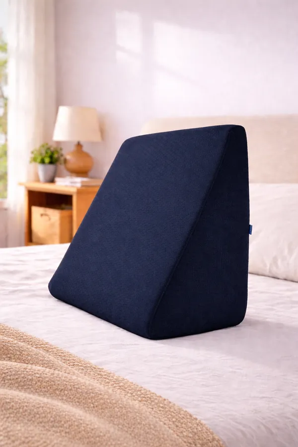 Wedge_Pillow_for_Bed_–_Plus_Size_Memory_Foam_Back_Rest_Pillow_|_Elevated_Pillow_&_Wedge_Plus_Cushion_for_Sleeping,_Reading_|_Comfortable_Back_Rest_for_Bed_|_Navy_Blue