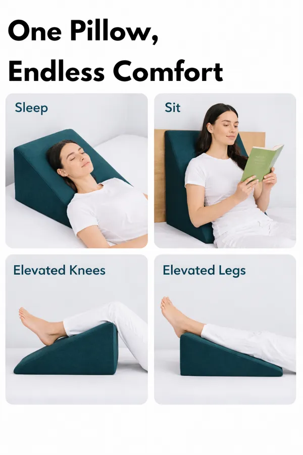 Wedge_Pillow_for_Bed_–_Plus_Size_Memory_Foam_Back_Rest_Pillow_|_Elevated_Pillow_&_Wedge_Plus_Cushion_for_Sleeping,_Reading_|_Comfortable_Back_Rest_for_Bed_|_Peacock_Green