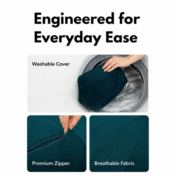 Wedge_Pillow_for_Bed_–_Plus_Size_Memory_Foam_Back_Rest_Pillow_|_Elevated_Pillow_&_Wedge_Plus_Cushion_for_Sleeping,_Reading_|_Comfortable_Back_Rest_for_Bed_|_Peacock_Green