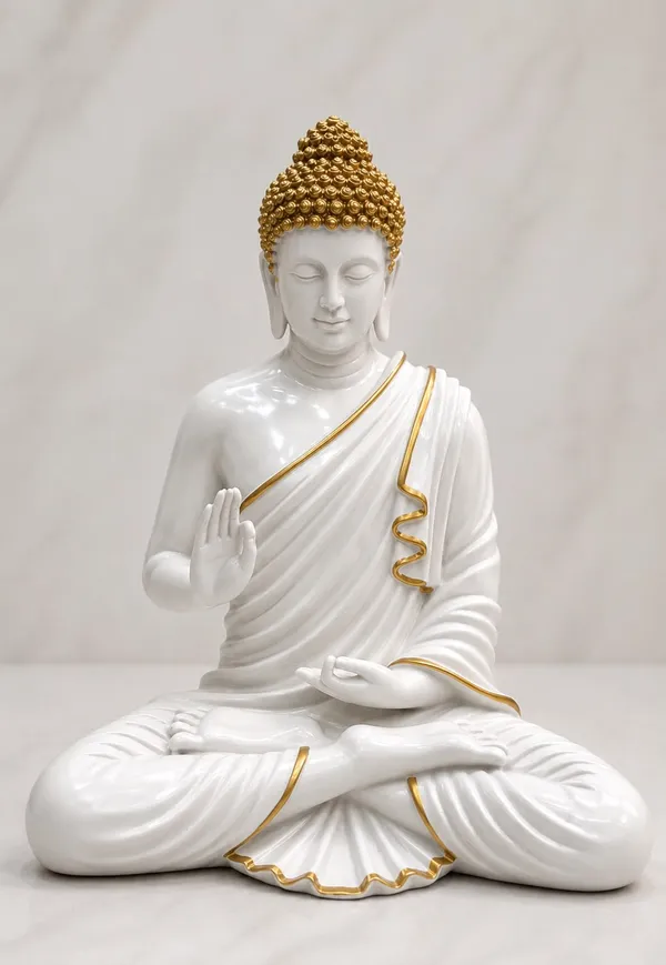 White_Buddha_Statue_For_Home_Decor
