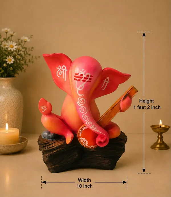 Pink_Ceramic_Ganesh_Pink_Statue