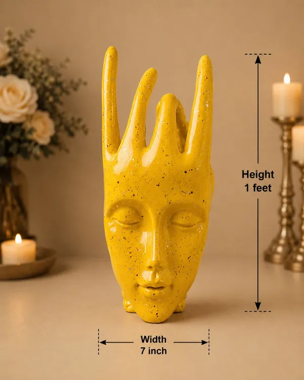 Yellow_Ceramic_Yellow_Finger_Statue