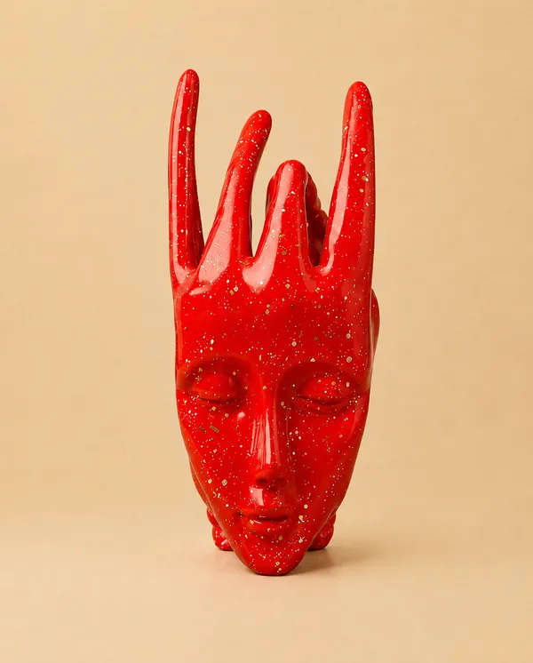 Red_Ceramic_Red_Finger_Statue