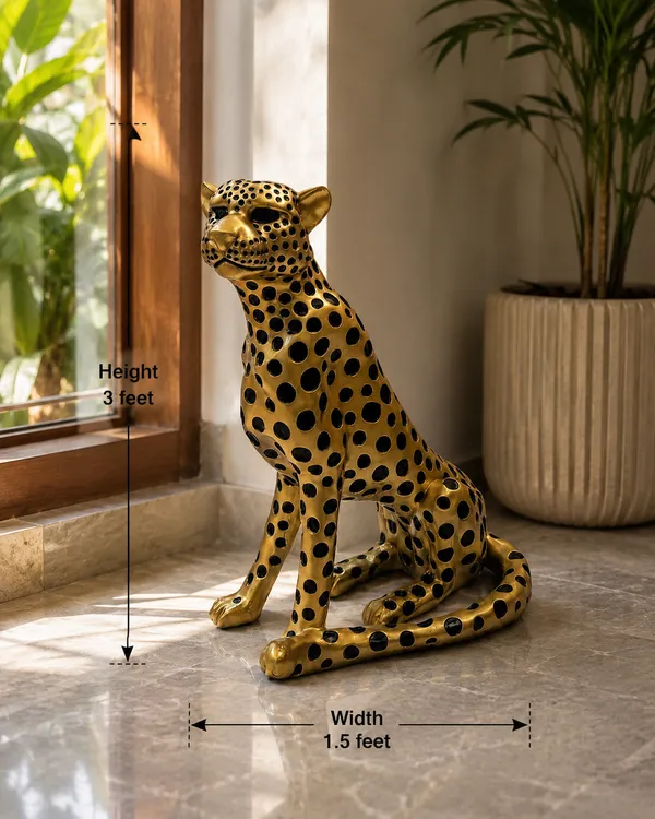 Yellow_Ceramic_Cheetah_Statue