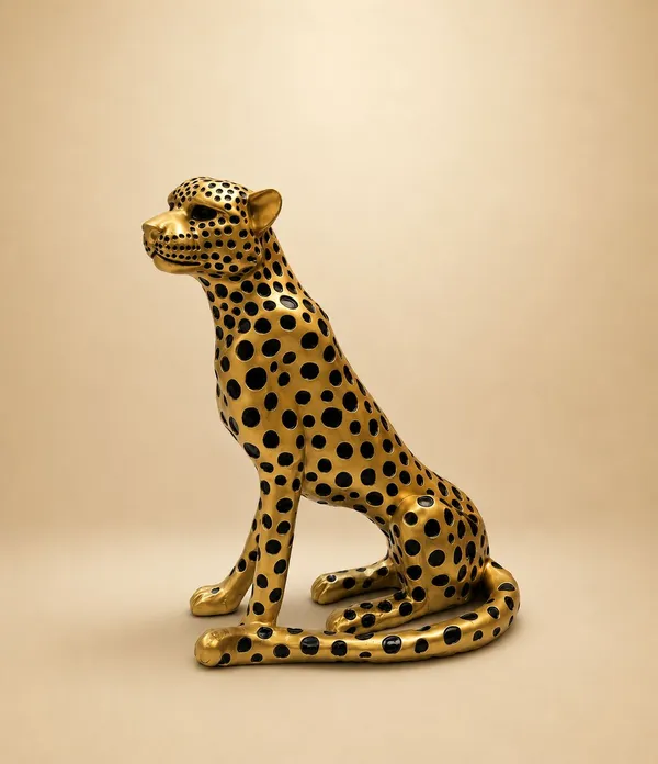 Yellow_Ceramic_Cheetah_Statue