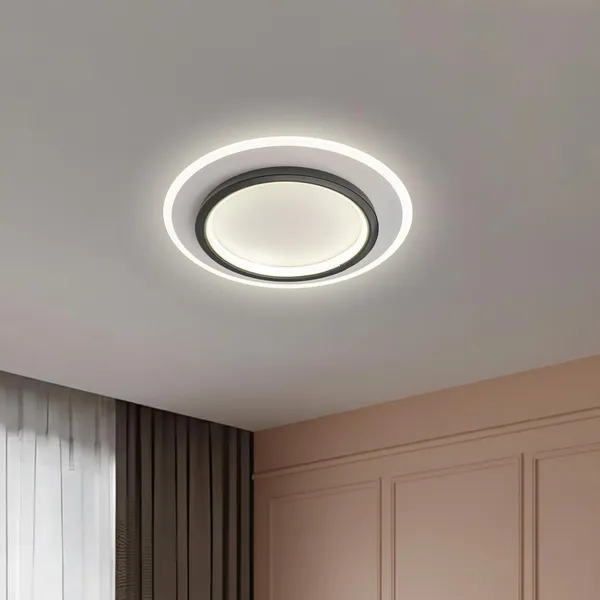 LED_Ceiling_Light_(Round)_For_Home_24W_Modern_Surface_Mount_Panel_Lamp_With_3_Color_Modes_Warm_Natural_Cool_White_Elegant_Dual_Layer_Design_For_Living_Room_Bedroom_Office_