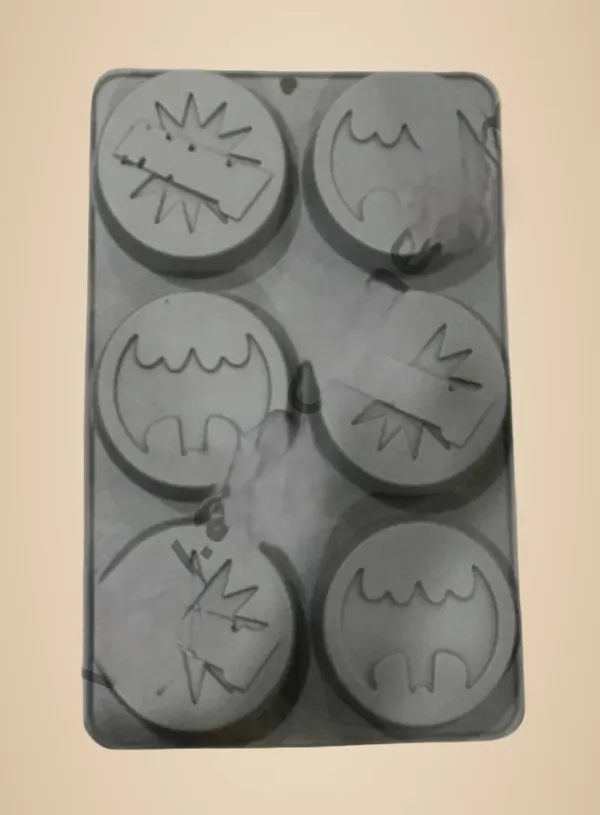6_Cavity_Batman_Logo_Silicone_Mould_For_Muffins_Chocolate_Jelly_Pastry_Fondant_Soap_Mold_Reusable_Flexible_Non_Stick_Baking_Tray_For_Kids_Theme_Party_Diy_Cake_Decorating_Accessories