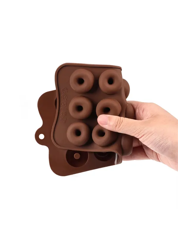 15-Cavity_Donut_Silicone_Mold_?_Flexible_Non-Stick_Chocolate,_Candy_&_Fondant_Baking_Mould