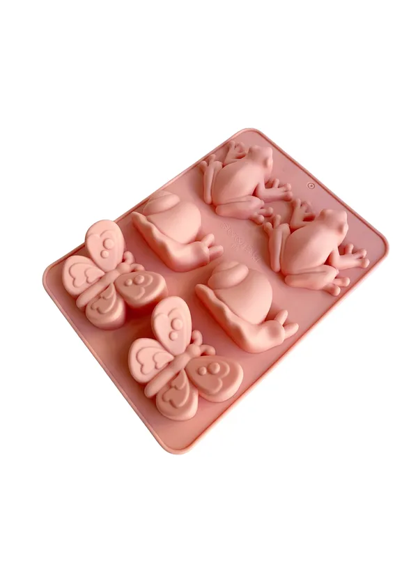 6_Slot_Frog_Snail_Butterfly_Silicone_Chocolate_Mold_|_Non-Stick_Baking_Mold_for_Candy,_Chocolate,_Jelly_&_Resin_Crafts