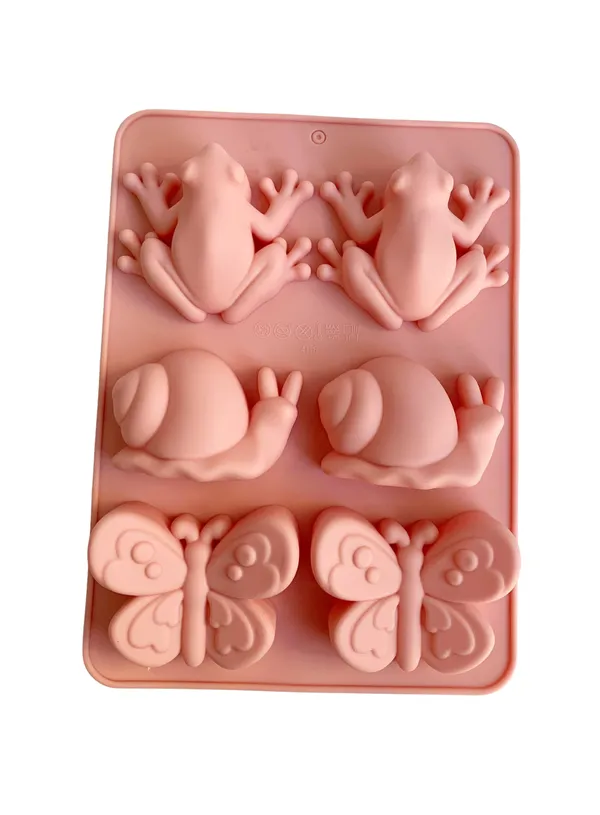 6_Slot_Frog_Snail_Butterfly_Silicone_Chocolate_Mold_|_Non-Stick_Baking_Mold_for_Candy,_Chocolate,_Jelly_&_Resin_Crafts
