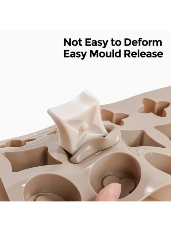15-Cavity_Luxury_Clover_Monogram_Geometric_Silicone_Chocolate_Mould_|_Non-Stick_Mold_for_Chocolate,_Candy,_Fondant,_Baking_&_Cake_Decorating