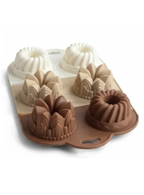 6-Cavity_3D_Mini_Bundt_Silicone_Cake_Mold_|_Assorted_Shapes_Non-Stick_Baking_&_Dessert_Mold