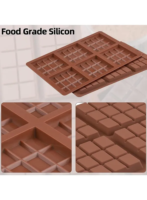 6_Cavity_Silicone_Moulds,_Rectangle_Section_For_Soap_Making,_Cake_Mold_Handmade_Diy_Baking_Tools,_6_Cells_12_Sections_Silicone_Mould