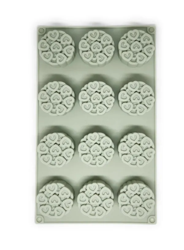 12-Cavity_Intertwined_Heart_Silicone_Chocolate_Mold_?_Non-Stick,_Food-Grade_Round_Mould_for_Chocolates,_Baking,_Candy_&_DIY_Crafts