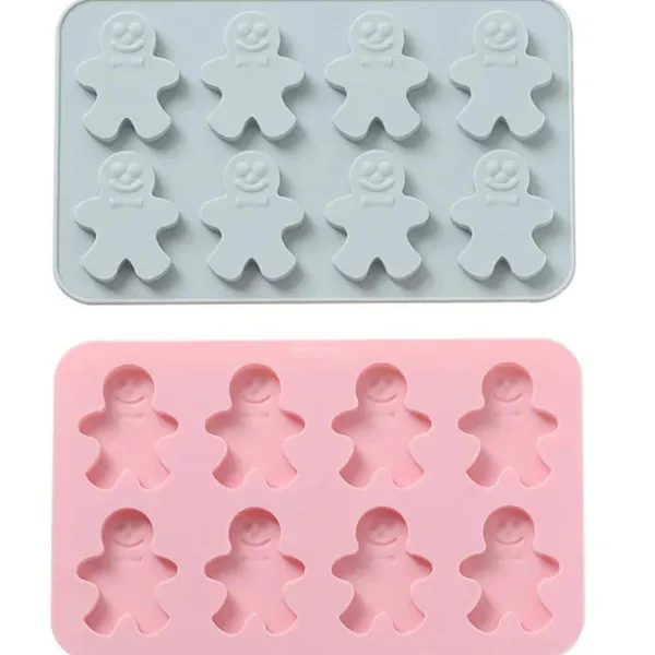 8_Cavity_Gingerbread_Man_Silicone_Chocolate_Candy_Mould