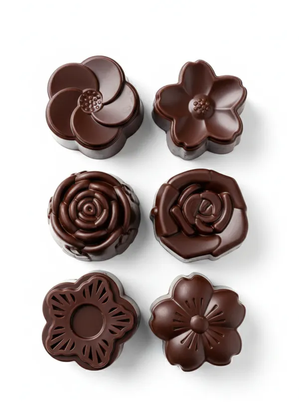 6-Cavity_Large_Assorted_Floral_Silicone_Chocolate_Mould_|_Non-Stick_Mold_for_Chocolate,_Candy,_Fondant,_Baking_&_DIY_Crafting