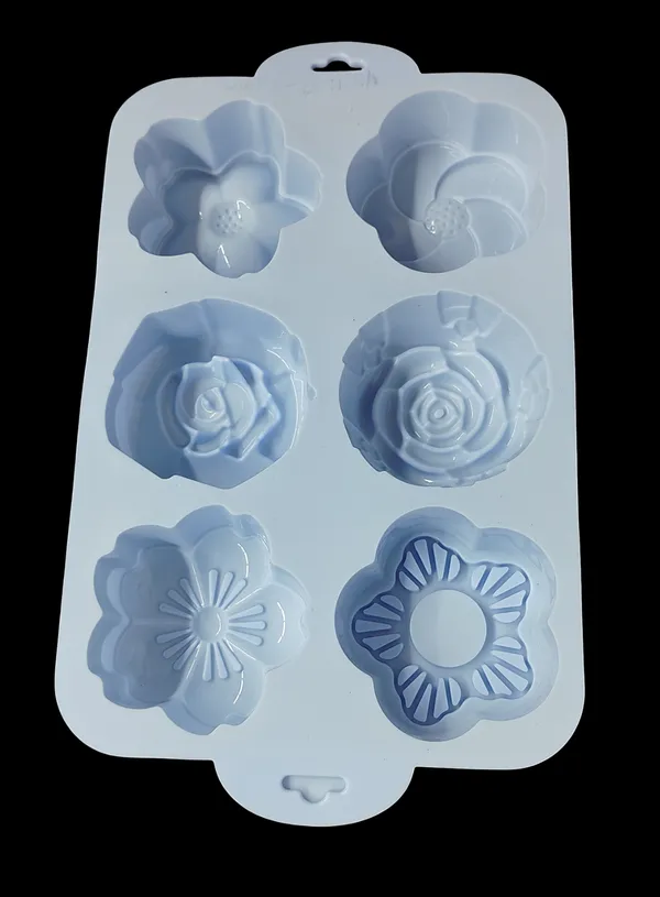 6-Cavity_Large_Assorted_Floral_Silicone_Chocolate_Mould_|_Non-Stick_Mold_for_Chocolate,_Candy,_Fondant,_Baking_&_DIY_Crafting